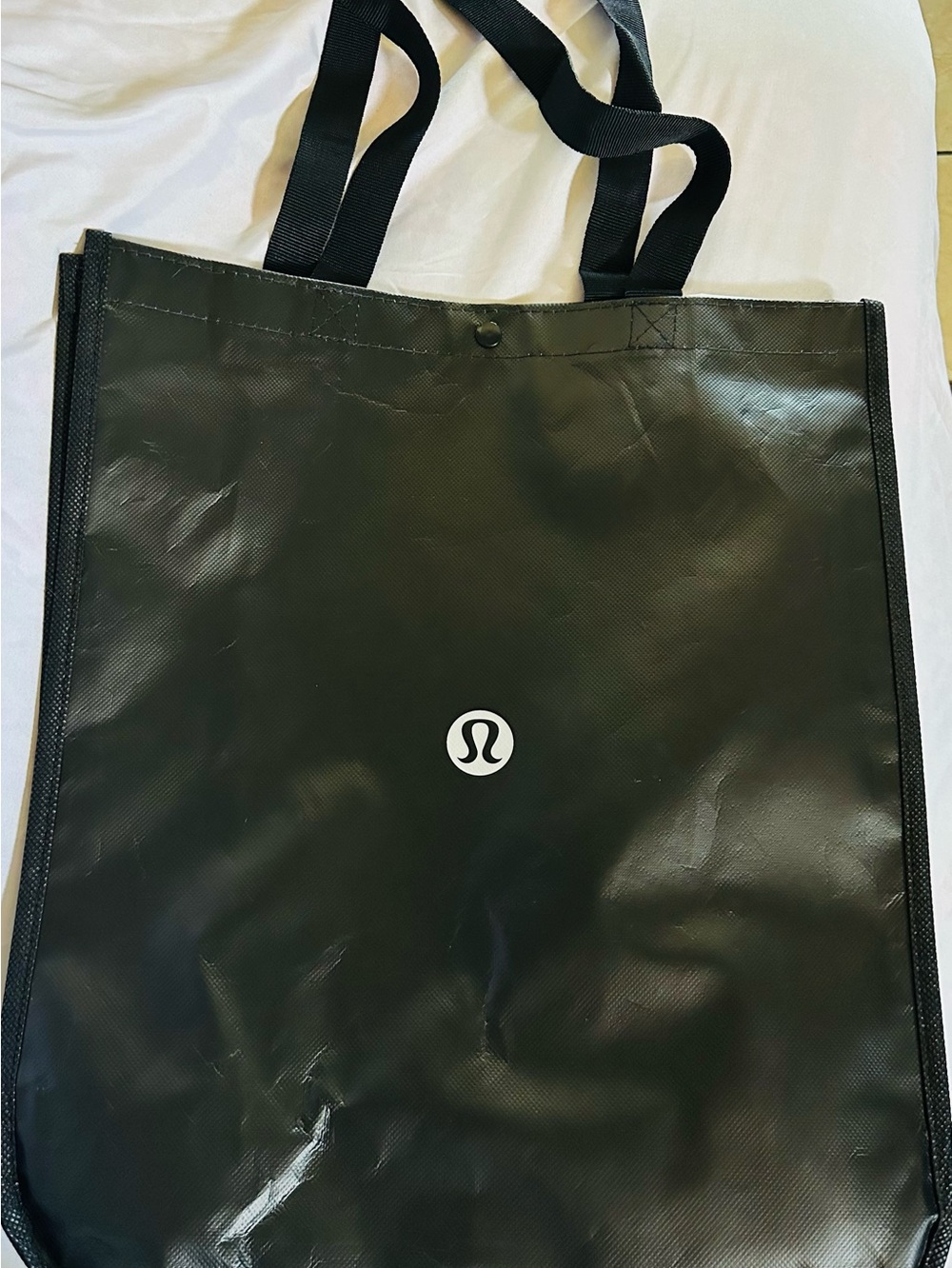 lululemon athletica Bright Black Tote with Logo